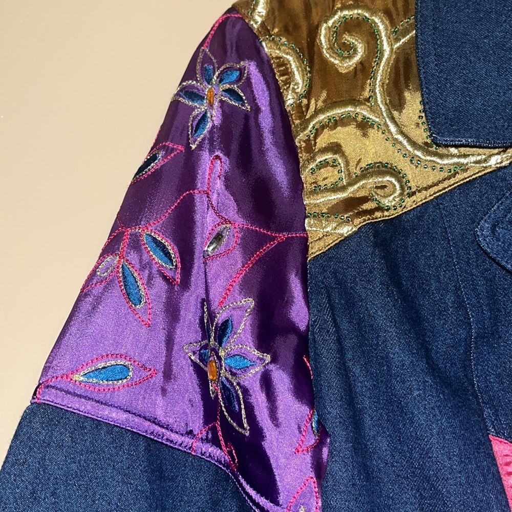 Together - Y2k Nwot Patchwork Beaded, Embroidered… - image 5